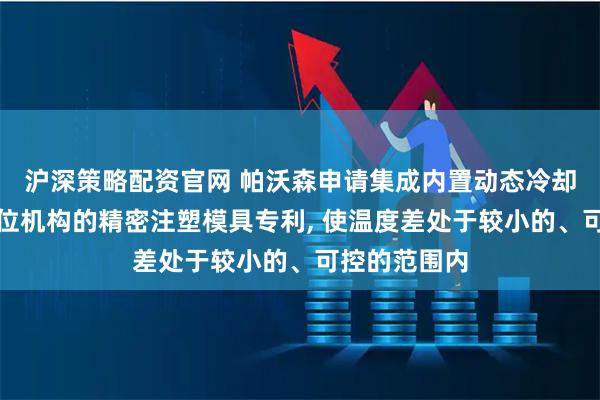沪深策略配资官网 帕沃森申请集成内置动态冷却与实时防偏位机构的精密注塑模具专利, 使温度差处于较小的、可控的范围内
